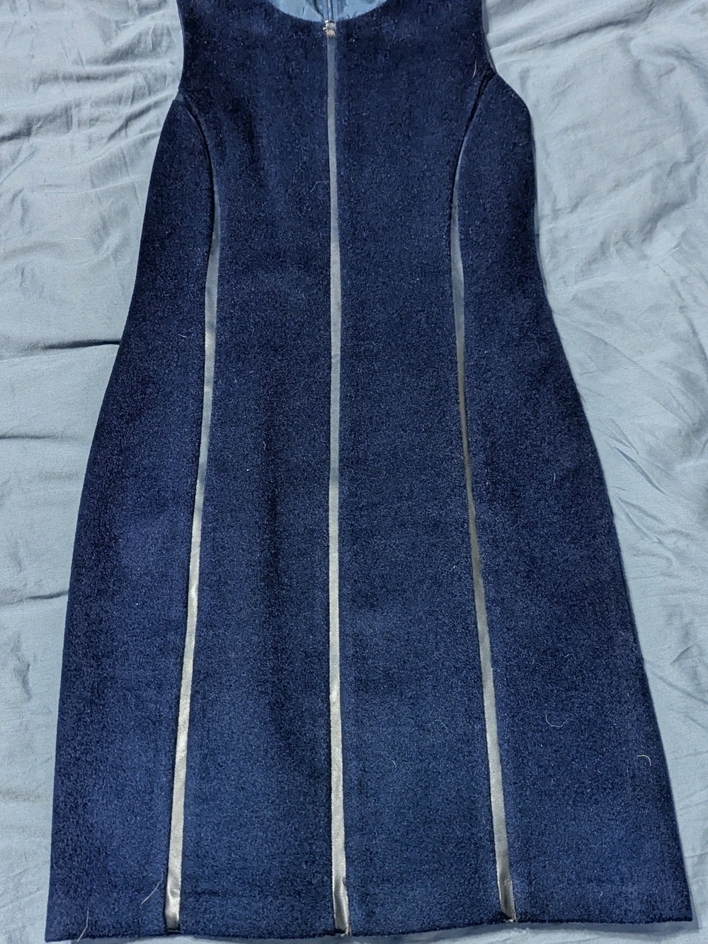 Sleeveless Navy Panel Midi Dress J. McLaughlin